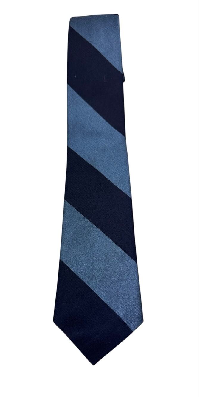 ViNTaGe Blue Stripe Skinny Rockabilly Rat Pack Swing Tie
